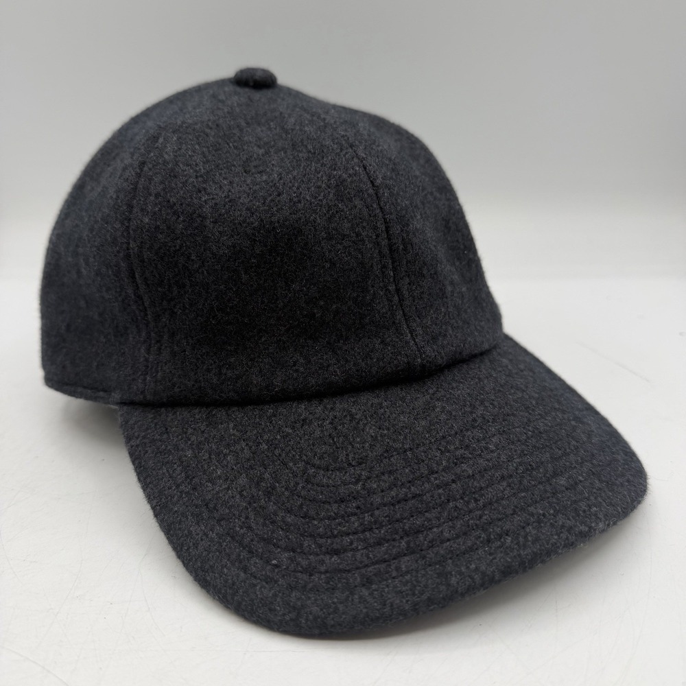 Allbirds The Cap Hat Strapback Adjustable Natural Black Wool Blend Unisex OSFM